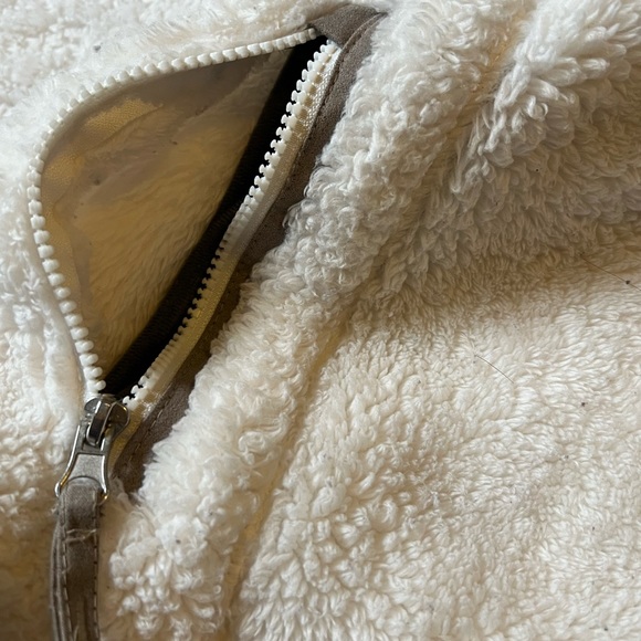 Free Country Womens Faux Fur Vest Size XL Soft Sleeveless Zip Pockets White - Picture 11 of 14